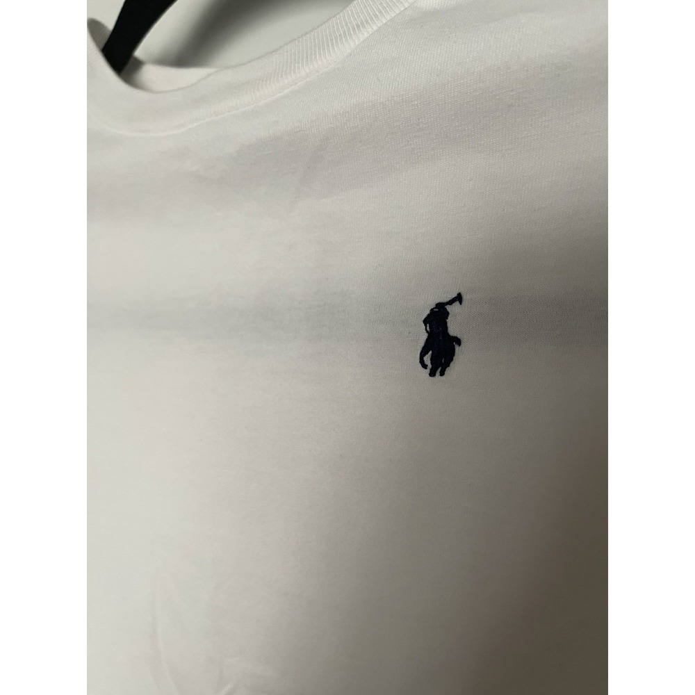 Ralph Lauren Polo Shirt white Pony Long Sleeve Cotton Kids Boy Sz 6 - Picture 2 of 5